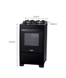 Fogão 4 Bocas Dako Supreme Glass Bivolt