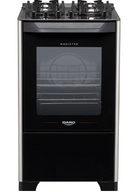 Fogão 4 Bocas Preto Dako Magister Bivolt