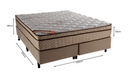 Cama Box com Colchão Molas Bonell Revolution Tecnopedic Castor